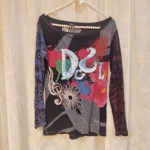 Desigual Sequin Long Sleeve Shirt